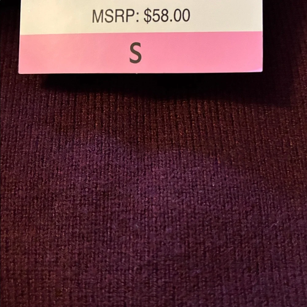 NIB Scotch & Soda Ladies Sweater Short (S) Burgandy Color - Picture 12 of 12